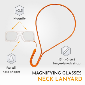 Närbild på clip-on fäste monterat direkt på näsan