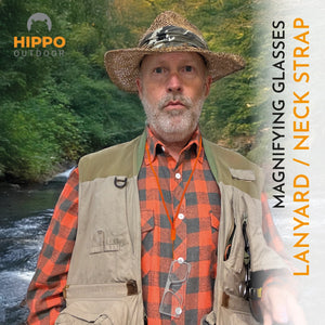 Förstoringsglas redo att användas under aktivt fiske