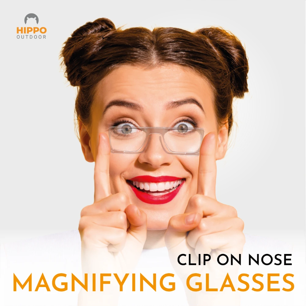 Clip-on magnifying glasses for close-up clarity in intricate crafting projects.