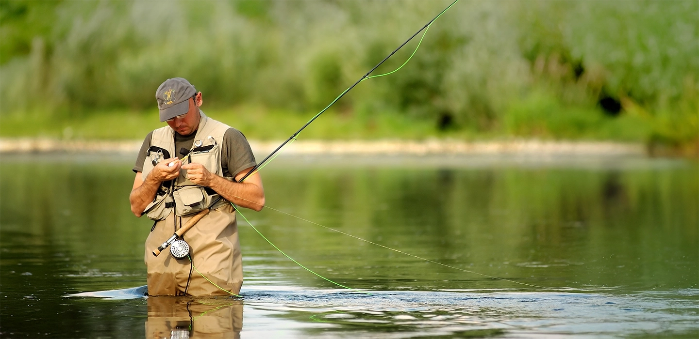 High-quality fly fishing glasses with clip-release attachment for anglers.
