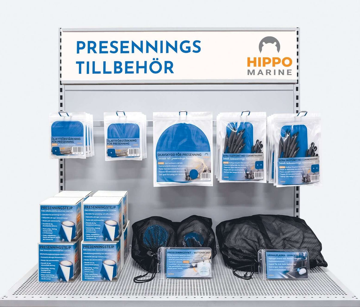 Retail display with Hippo Marine