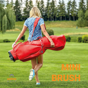 Hippo Golf mini brush used on the golf course to keep clubs clean for better ball control – 8199-04
