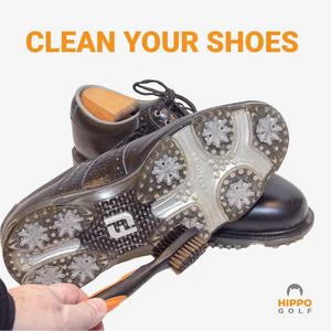 Hippo Golf club cleaning brush used to clean golf shoe soles – 8183-08