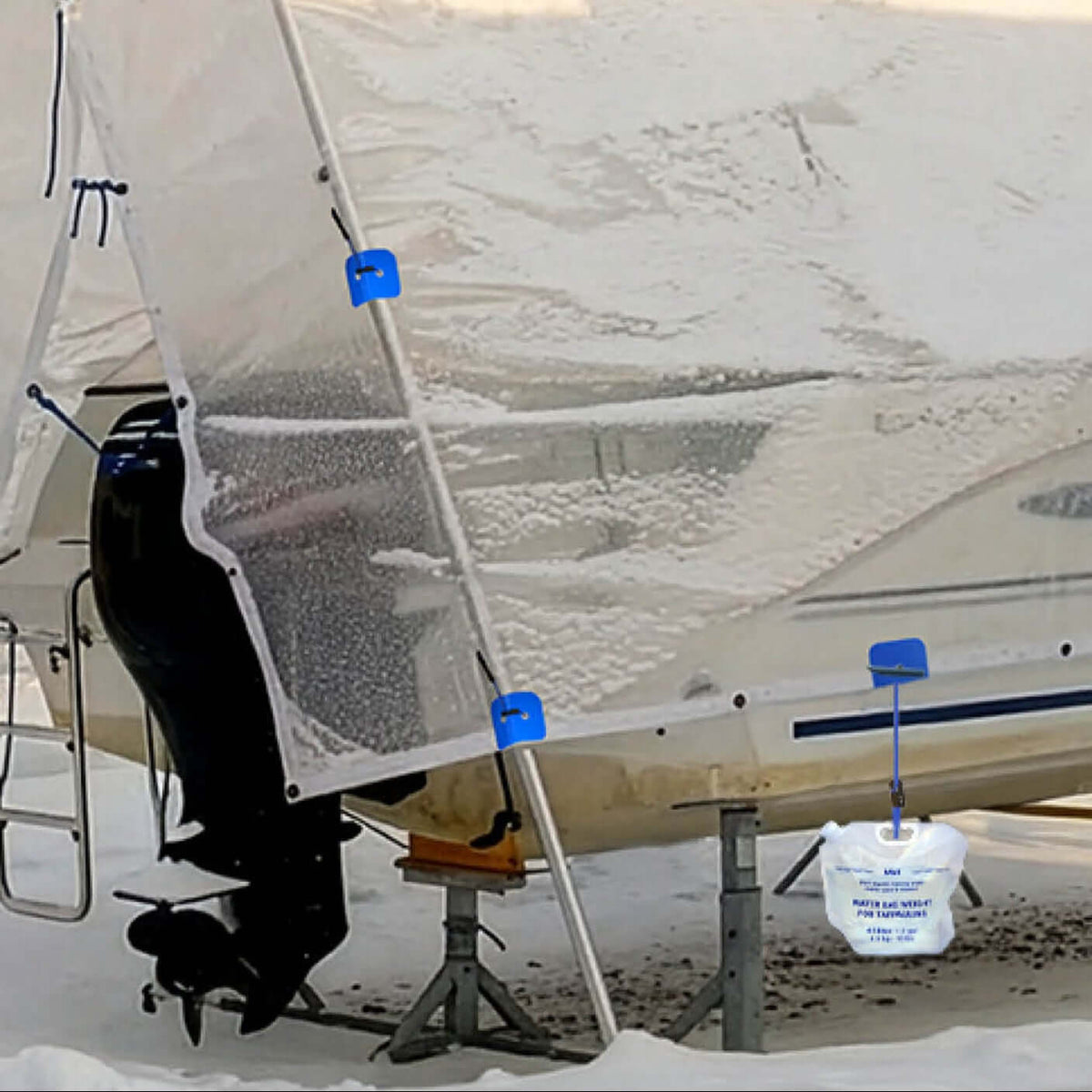 Extra attachment points for tarps