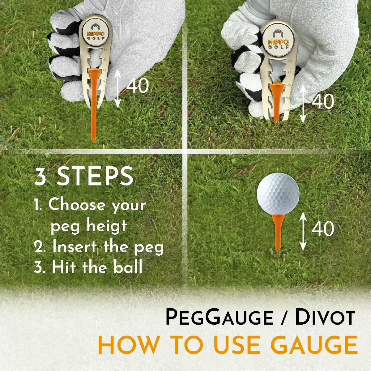 How to Measure Tee Height in Golf – From Fingers to the Hippo Golf PegGauge
