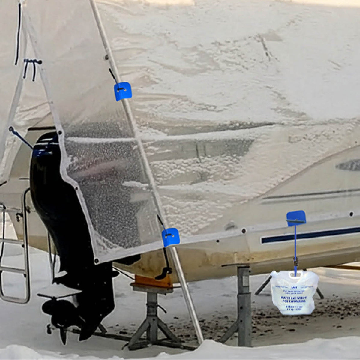 Extra attachment points for tarps