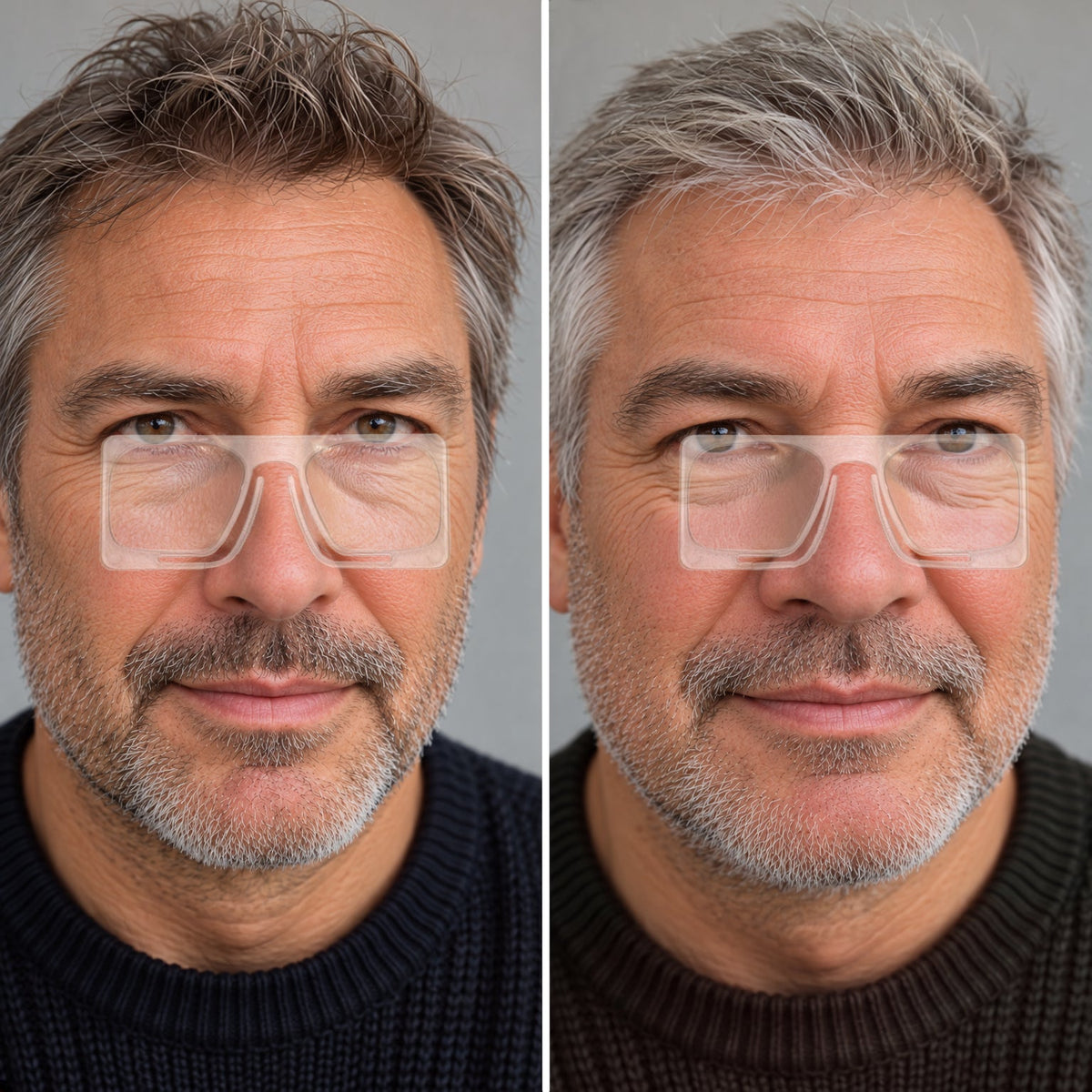 Nose width for clip on nose glasses