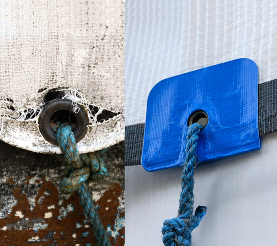 Reinforce the grommet