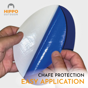 Self-adhesive tarp patch, ideal for fixing small damages and chafing.