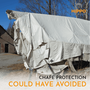 UV-resistant Heavy Duty Tape Patch to protect tarps from sun damage.