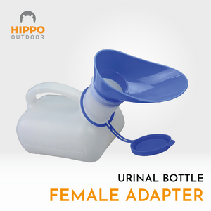 Durable and reusable urinal bottle to prevent bladder strain during adventures.