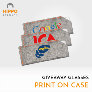 Durable giveaway glasses that fit in a pocket or phone case.