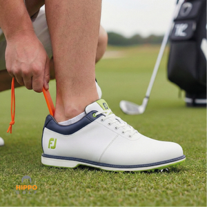 Blue Shoe from Footjoy with Shoehorn fron Hippo Golf