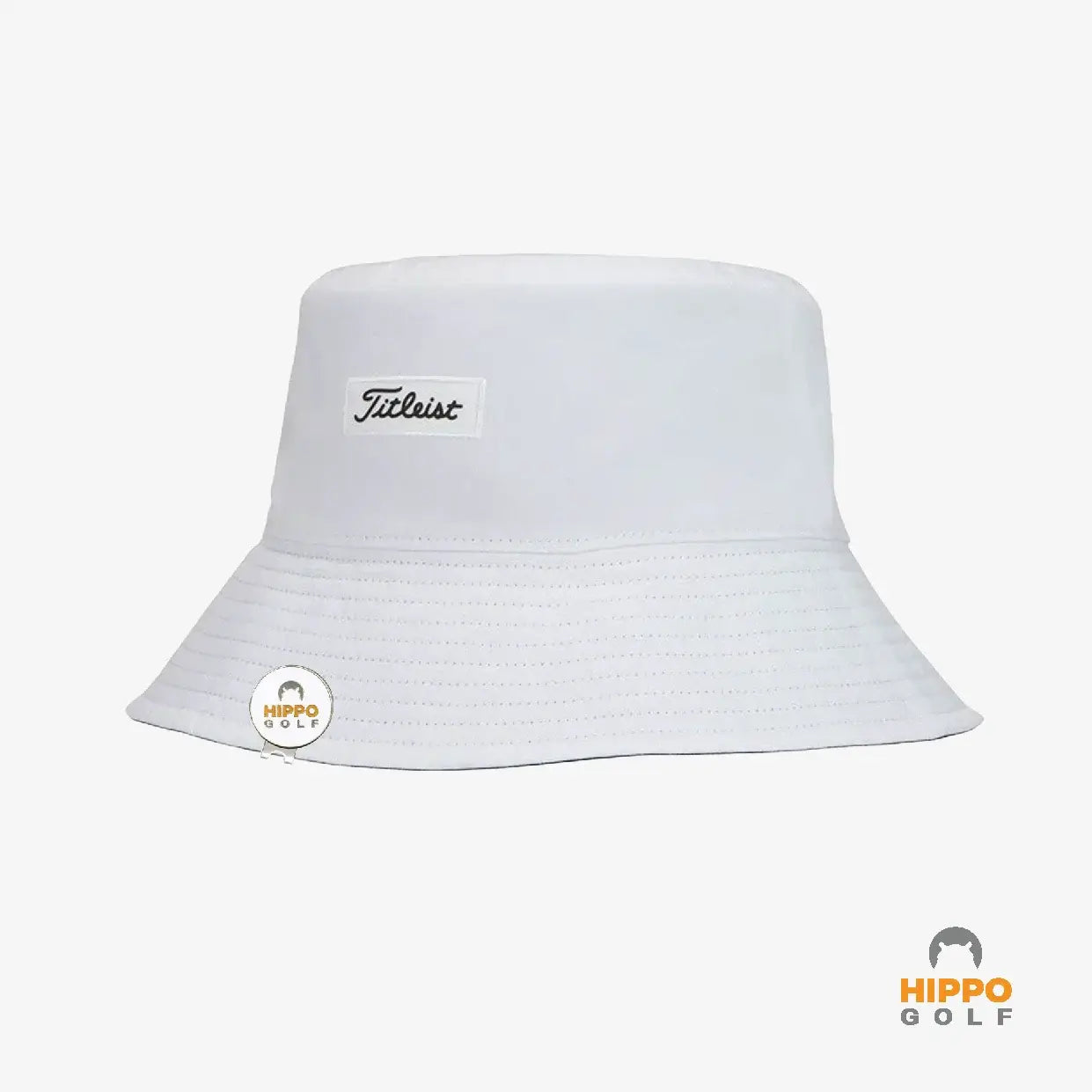 Ball marker with magnetic hat clip attached to golf bucket hat – 8103-06
