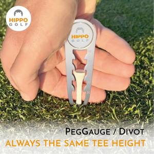 Achieving the same tee height every time with PegGauge – golf tee height tool 8105-07