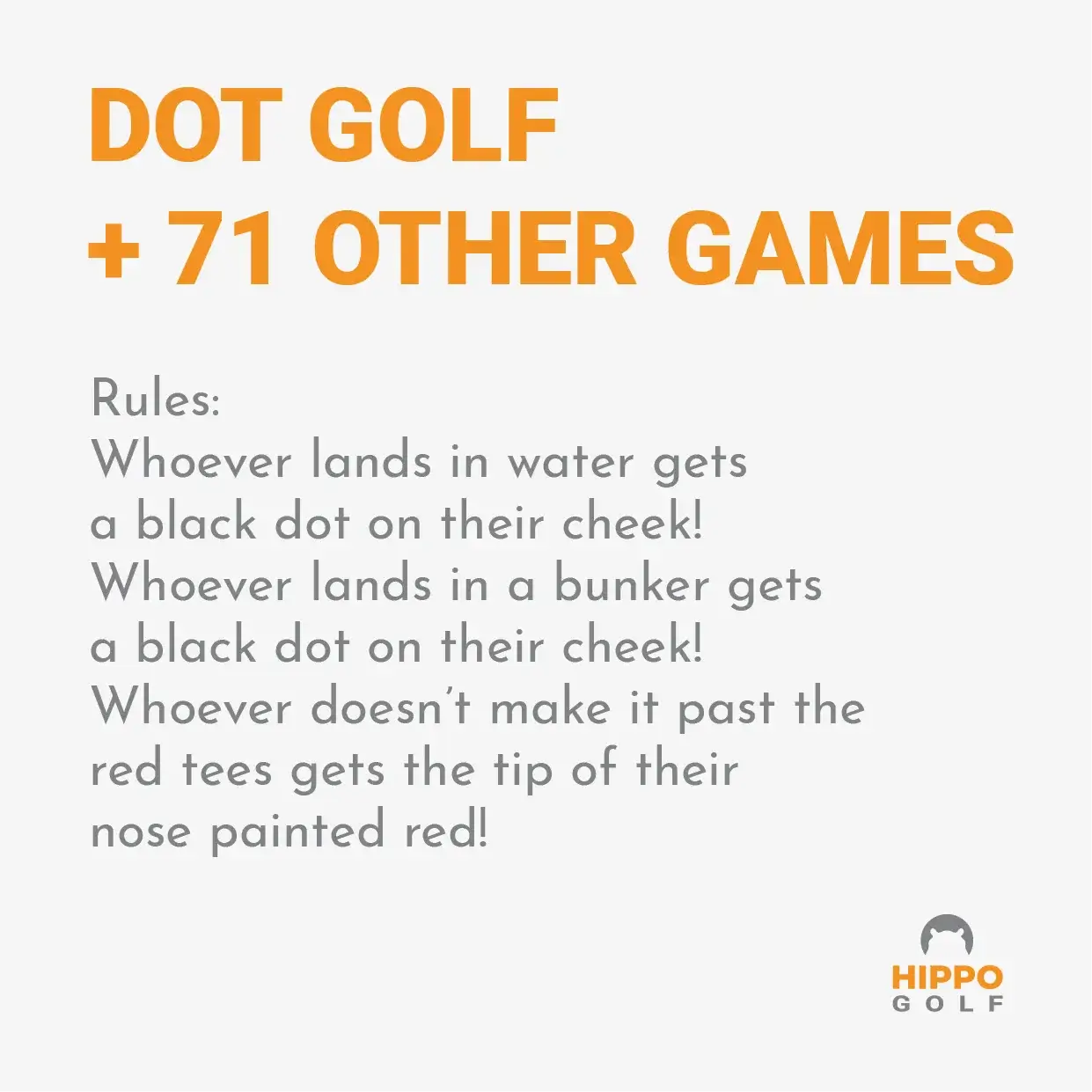 Dot Golf rules from the Spot Golf game book for fun golf games with friends (8111-04)