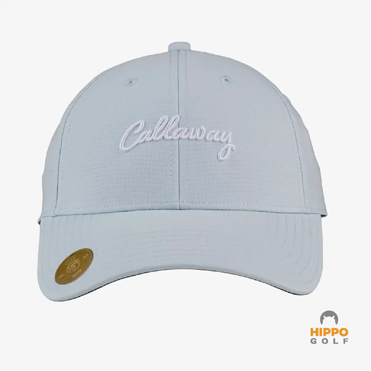 White Callaway cap with old swedish coin 5 ore (8111-08)