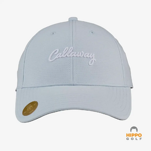 White Callaway cap with old swedish coin 5 ore (8111-08)