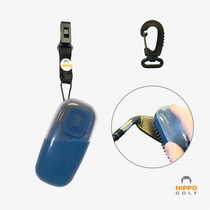 Golf club cleaning brush with water container and clip – Hippo Golf 8162-01