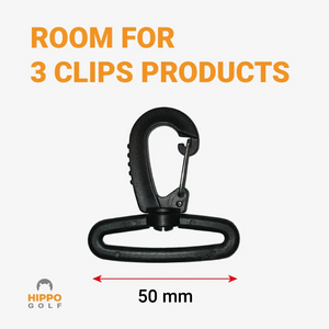 Hippo Golf 50 mm carabiner designed to hold up to three golf accessories – 8191-07