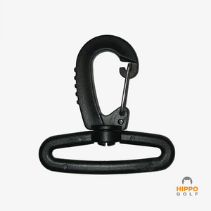 Golf bag clip with wide base 50 mm for stable attachment of towels and brushes 8191-04