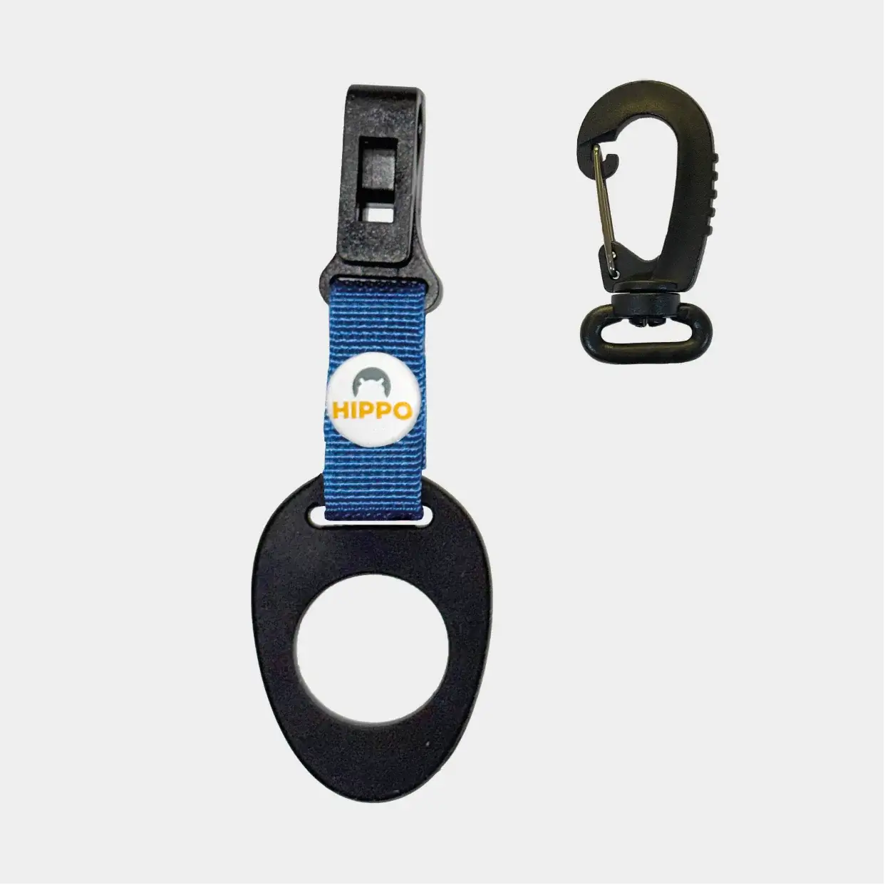 Hippo Golf quick access bottle holder with blue strap for golf bags 8184-07