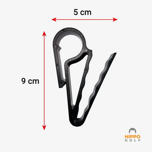 Hippo Golf quick access clip with dimensions 9 cm by 5 cm – 8187-03