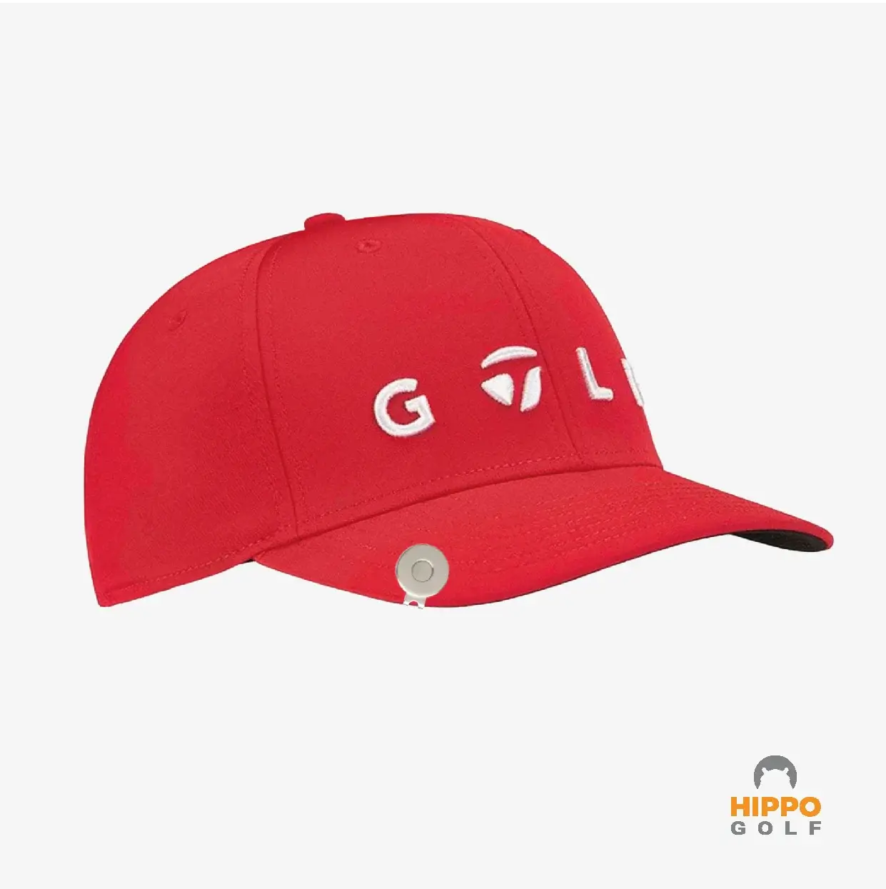Magnetic hat clip attached to visor during play on the golf course – 8104-05